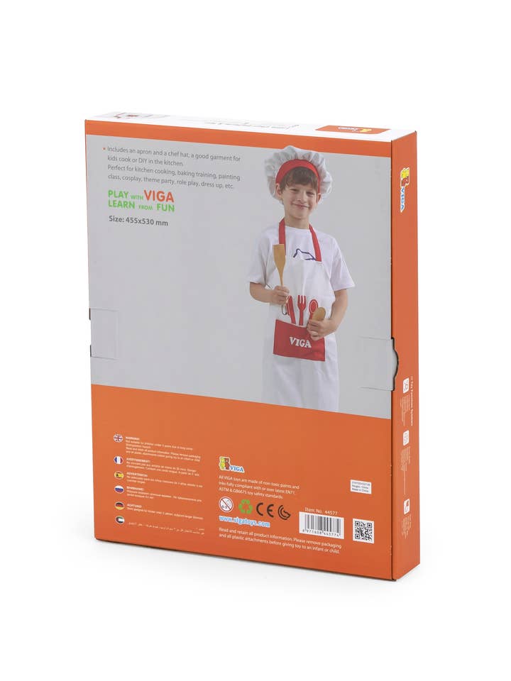 Trade Toys Limited - Wholesale Costume – Child - Viga Chef Uniform & Hat8