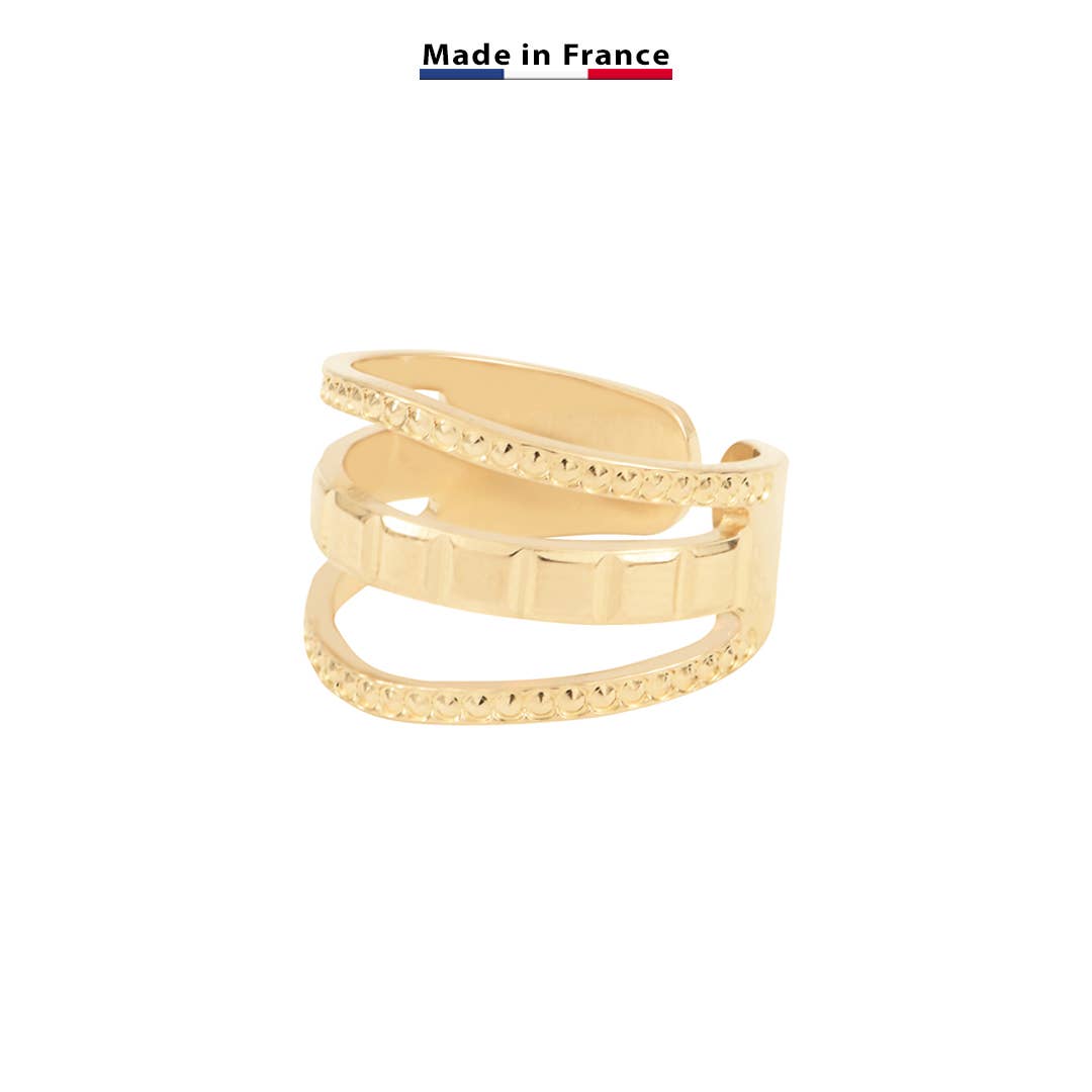 Bijoux Fabrication Française - Wholesale Band/Stacked Ring - Triple Ring - 18K Gold - Made in France