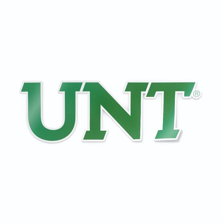 University of North Texas Green UNT Car Decal for wholesale by Nudge Printing