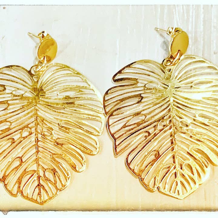 Foglie di palma oro per la vendita all'ingrosso da parte di JAG/ged Edge Jewelry