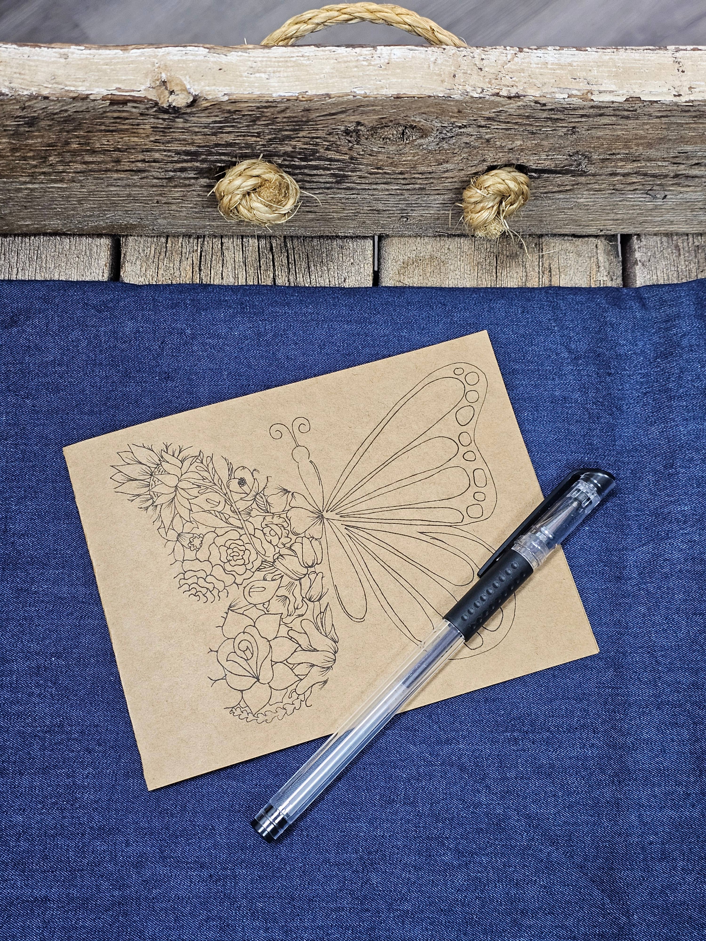 Survivors Alliance for Growth and Employment - Wholesale Stationery/Notecard Set - Set of 3- Floral Butterfly Cards2