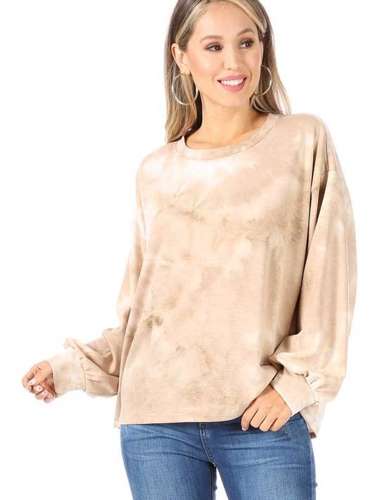 Chris & Carol Apparel – Großhandel Strickoberteil – Damen – BATIK-STRICK IN ÜBERGRÖSSE - X211004T-1