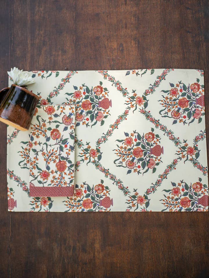 Eco-Friendly Table Mats (Set of 6) - Gamla Ivory for wholesale by Asami Concept