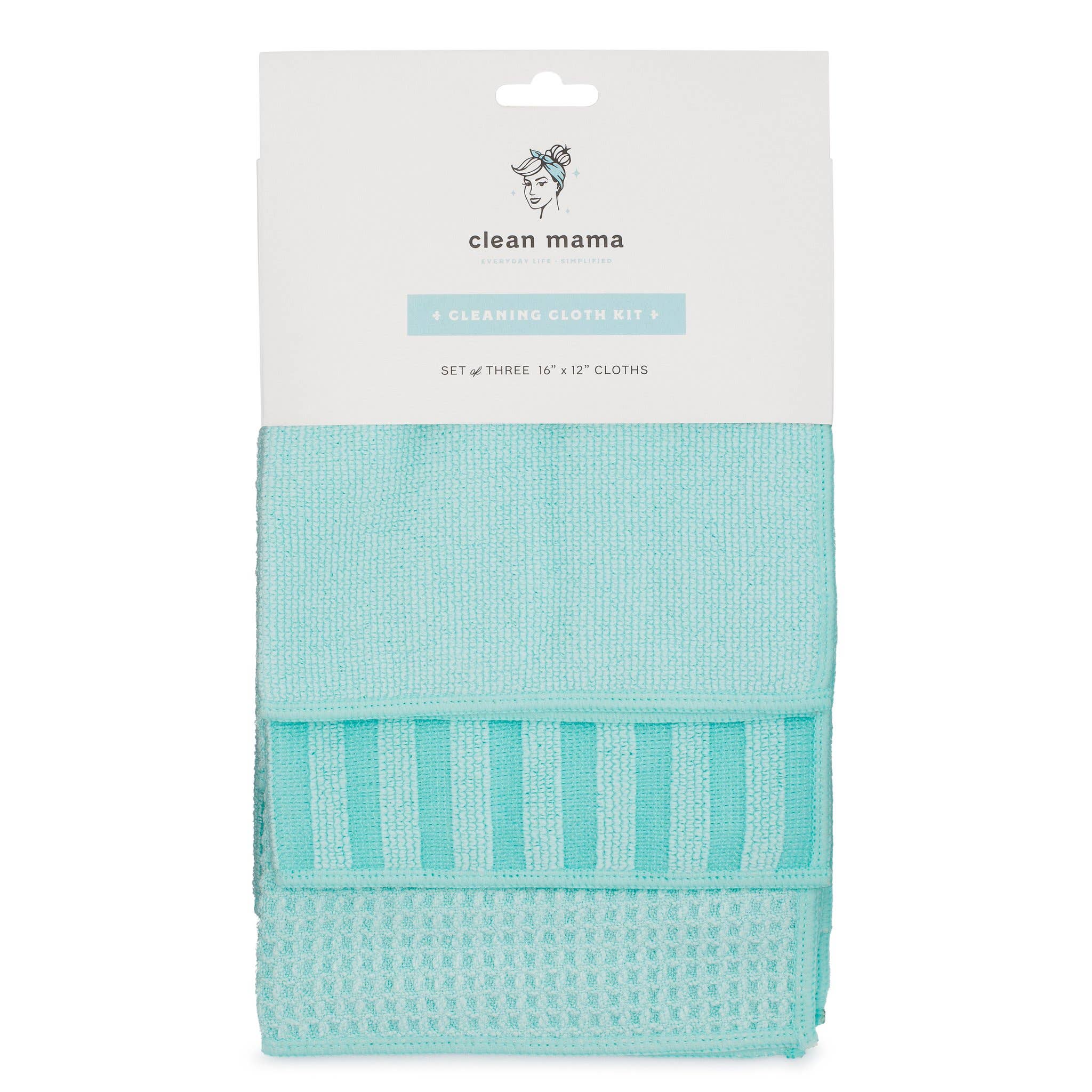 KAF Home - Vente Torchon - Ensemble de 3 chiffons de nettoyage Clean Mama8