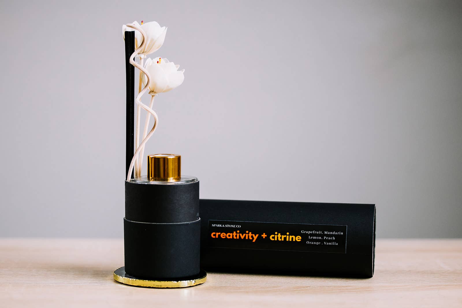 Spark & Stone Co - Wholesale Reed Diffuser - Creativity + Citrine Reed Diffuser1