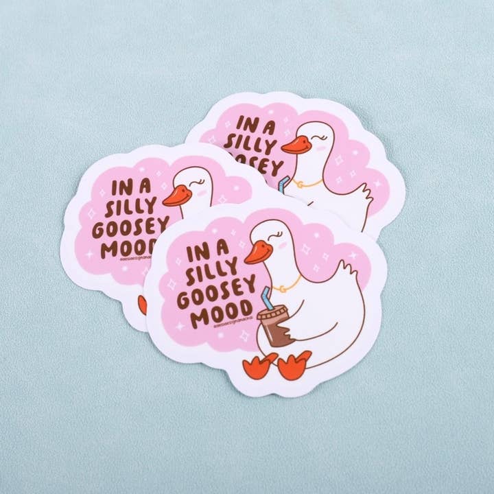 Desi design and chai – Engroshandel Klistermærke – I en fjollet gåsetilstand vinylklistermærke 2