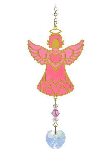 Himmelsengel mit kardiertem Geburtsstein, Rose für den Großhandel von Wild Things Gifts Ltd