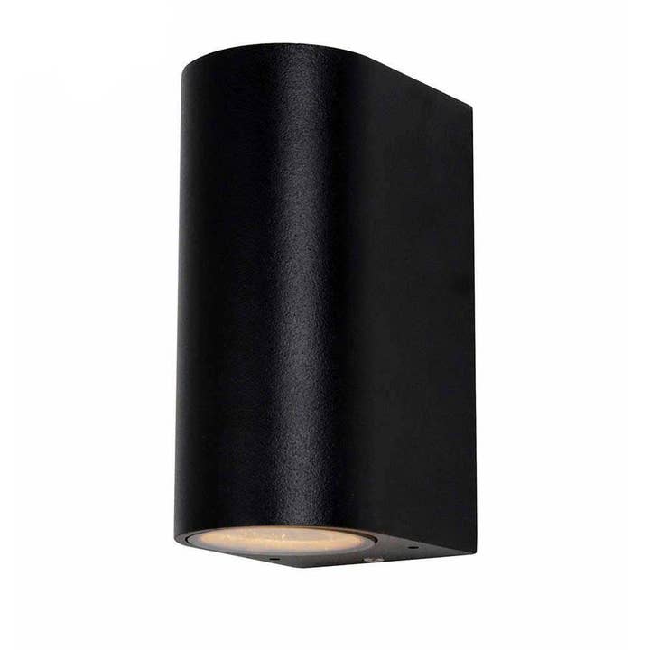 Upp-ner vägglampa svart hölje, inomhus / utomhus, GU10-sockel, IP44 upp-ner utomhus vägglampa (max 35W x2) för wholesale av ENER-J