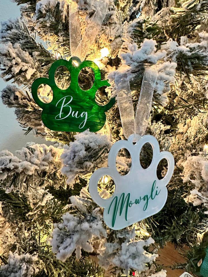 Paw Ornament for wholesale by The Moonlit Serpent