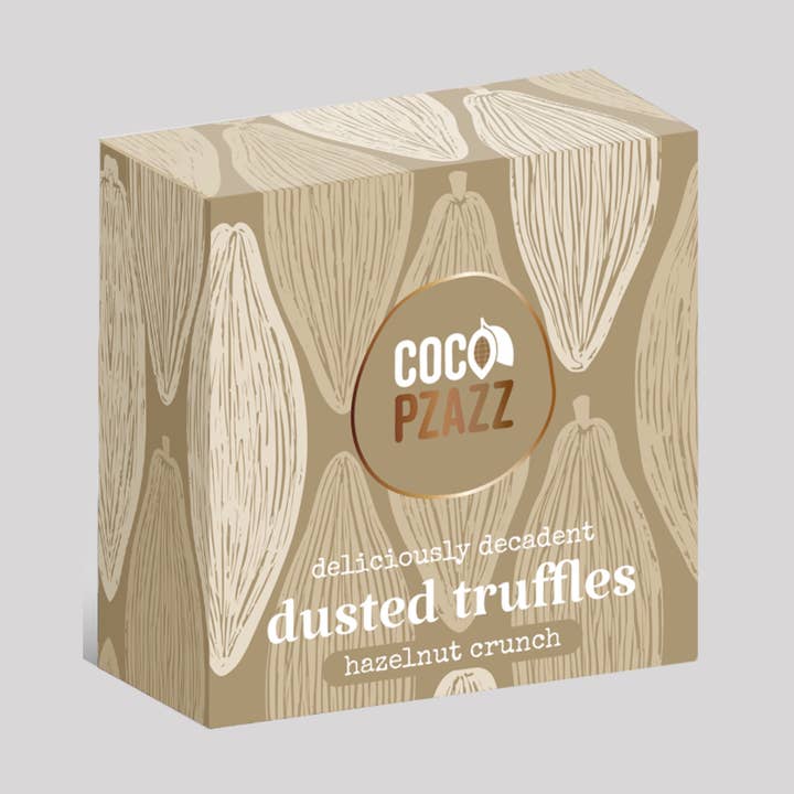 Hazelnut Crunch Dusted Truffles for wholesale by Coco Pzazz
