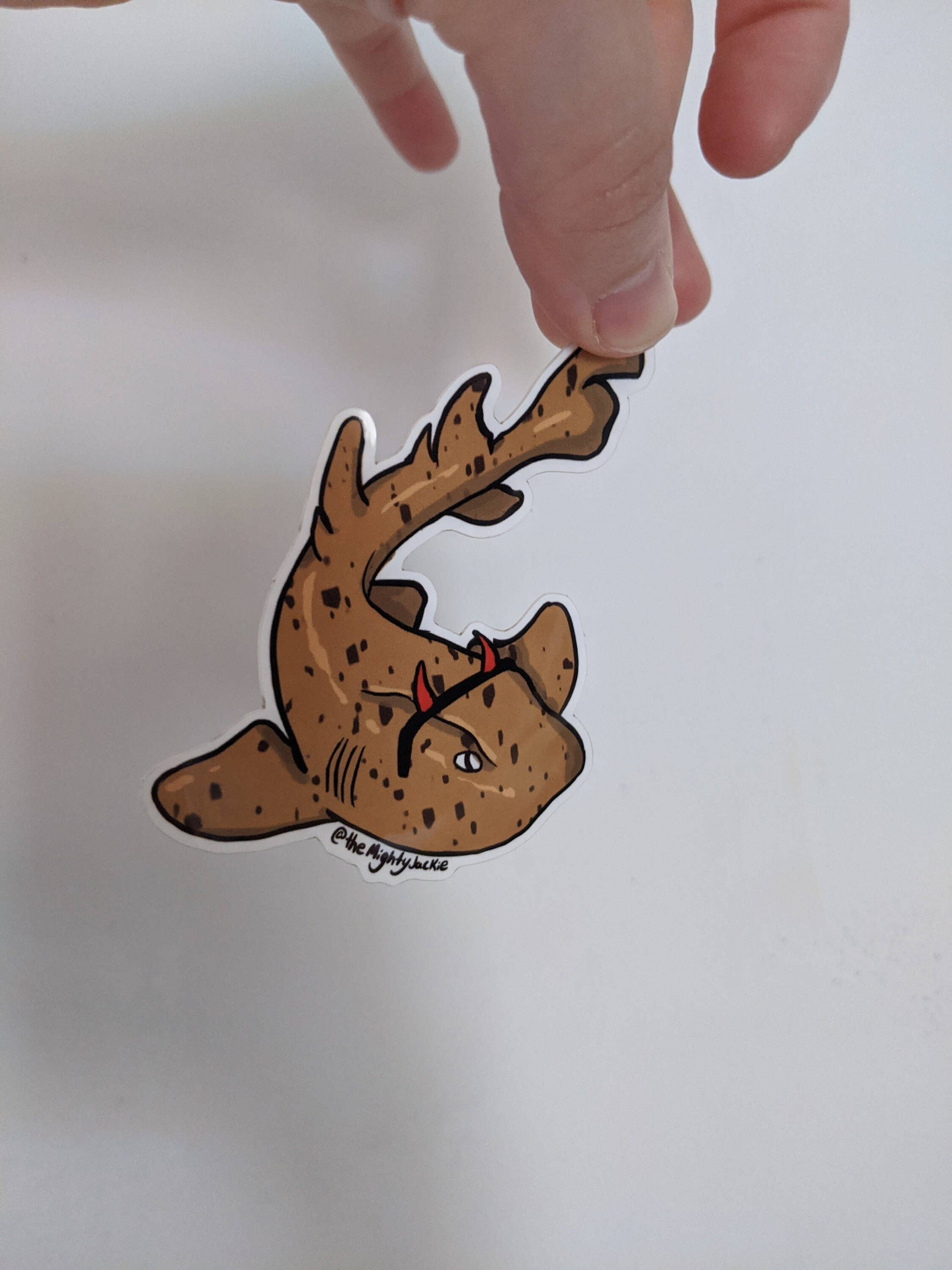 The Mighty Jackie - Wholesale Sticker - Horn Shark Sticker1