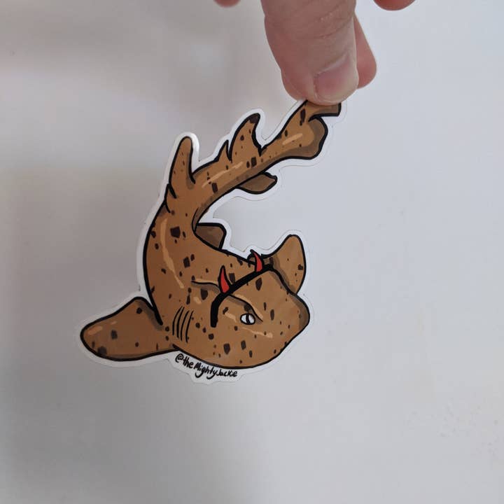 The Mighty Jackie - Wholesale Sticker - Horn Shark Sticker1