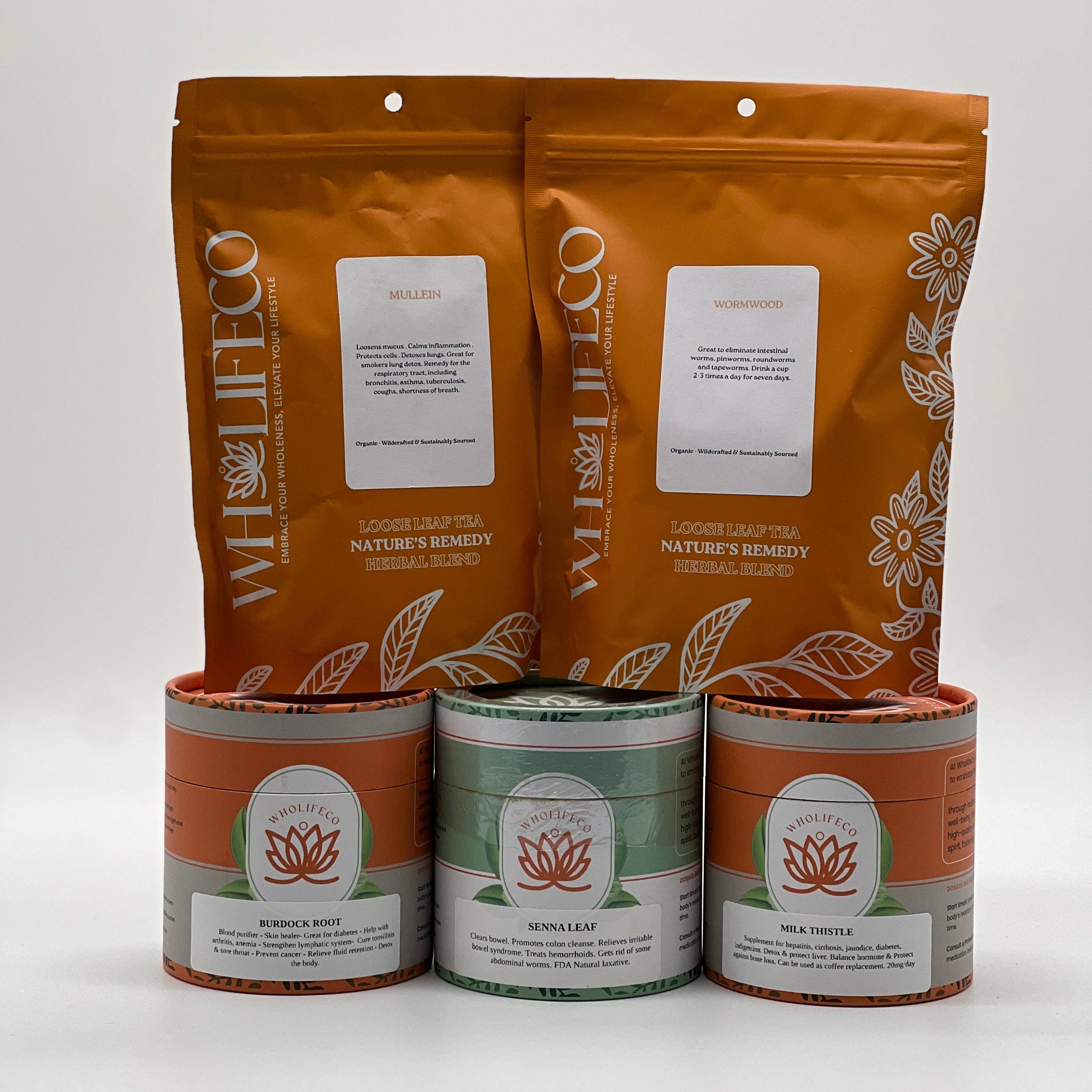 WHOLIFECO - Wholesale Health/Detox Tea - Full Body Reset - Holistic Detox Pack5