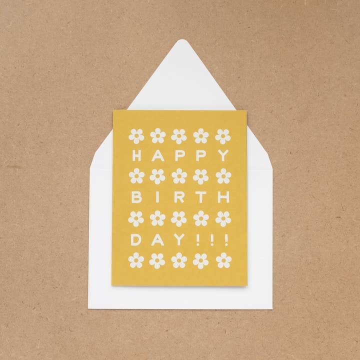 Worthwhile Paper - Wholesale Birthday Card - Birthday Daisies Card1