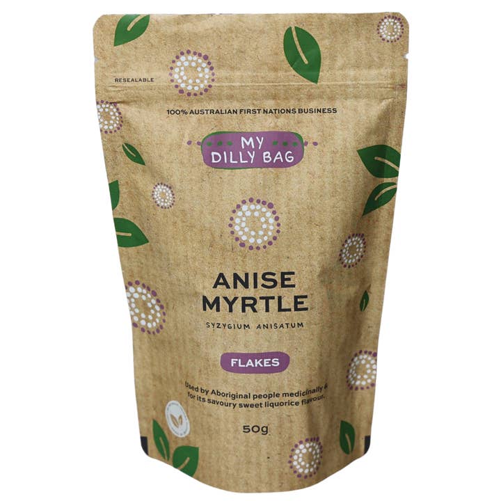 Anise Myrtle Flakes 50g for wholesale by My Dilly Bag