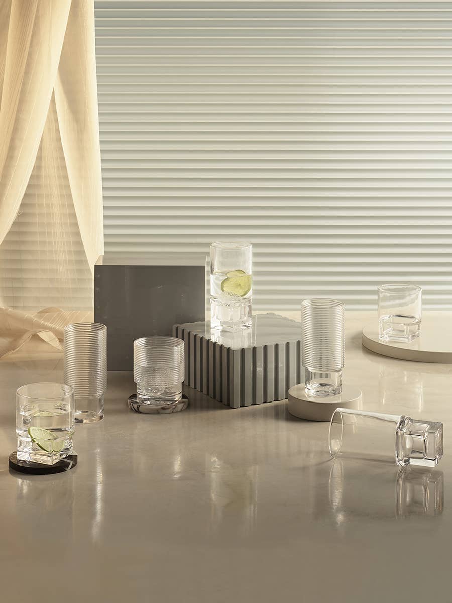 Clear Rubell Glass Highball for wholesale on Faire1