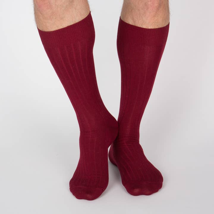 Luxury Socks - Bordeaux for wholesale by Archiduchesse
