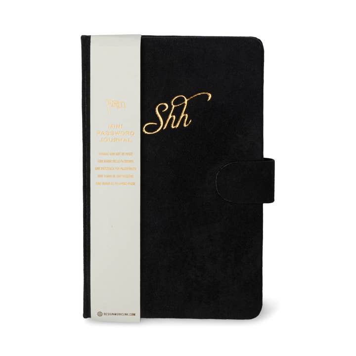 DesignWorks Ink - Wholesale Journal/Diary - Mini Password Journal - "Shh"