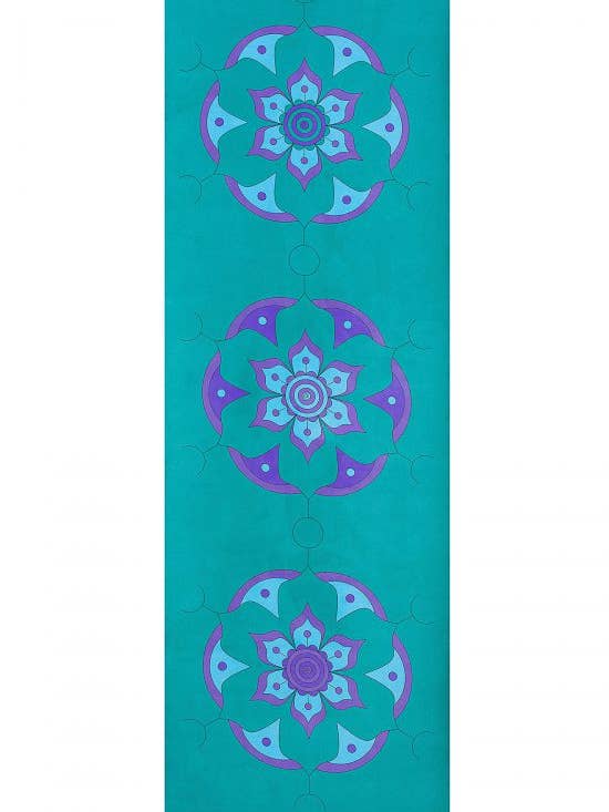 Tapis de yoga fleuri 'Byron Bay Blume' pour la vente par YOGOJA