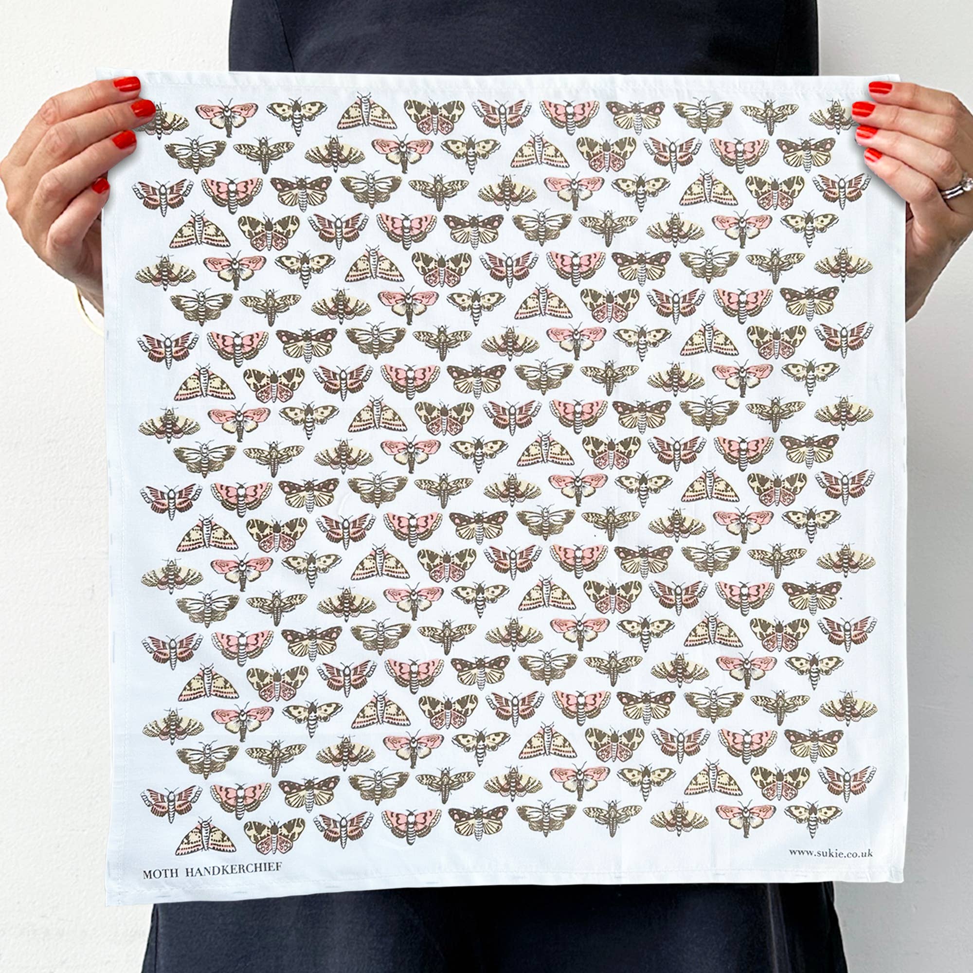 Sukie – wholesale Handkerchief – Unisex – Moths Handkerchief Pocket Square Bandana1