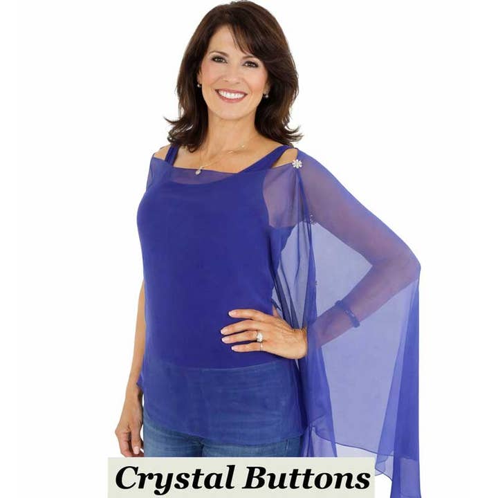 The Magic Scarf Company - Vendita all'ingrosso Poncho - Donna - Poncho/Cappa setosa con sei bottoni23