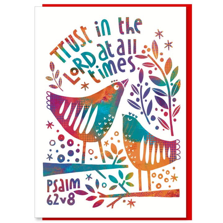 Just Cards Direct – Großhandel Ermutigungskarten – Christliche Grußkarte „Trust in the Lord“