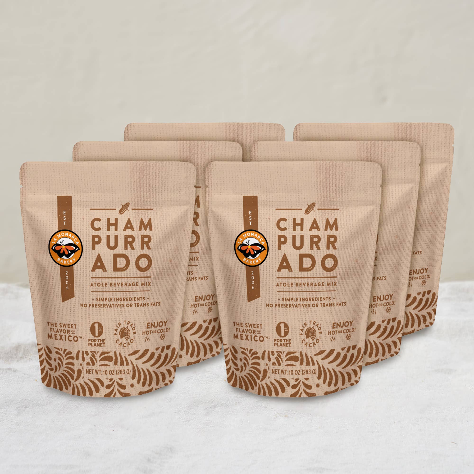 La Monarca Bakery - Wholesale Hot Cocoa Mix/Kit - Champurrado Mexican Atole 10 oz Pouch3