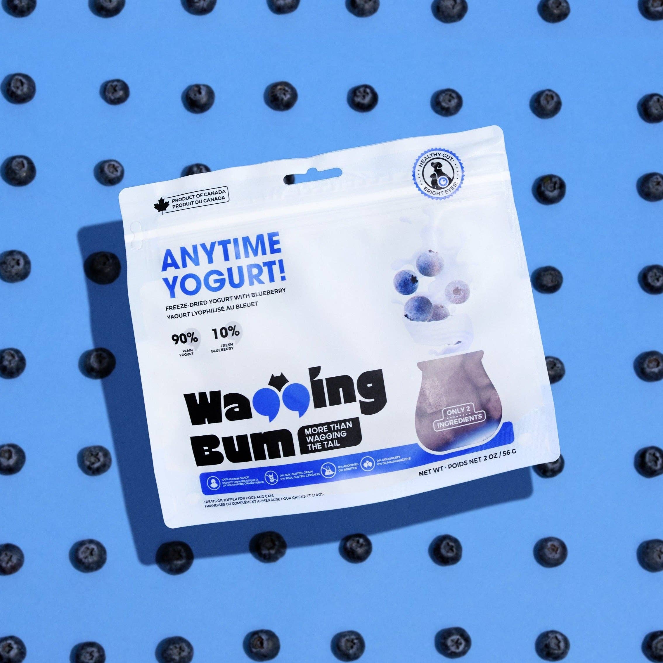 Wagging Bum - Wholesale Pet treats – Dog - ANYTIME YOGURT! Freeze-dried Yogurt with Blueberry