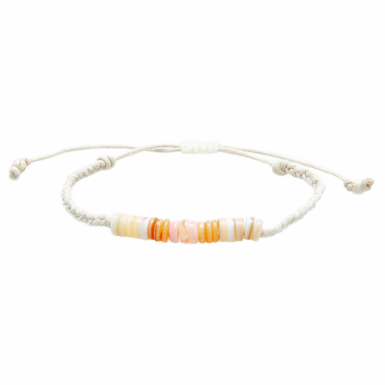 Lotus and Luna - Wholesale Beaded Bracelet - Brisa Braided Puka Shell Bracelet6