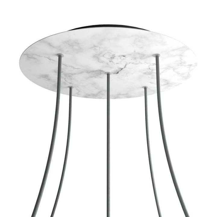 Rosace XXL Rose-One ronde, diamètre 400 mm avec 5 trous et 4 trous pour la vente par LIGHTINUP S.R.L.