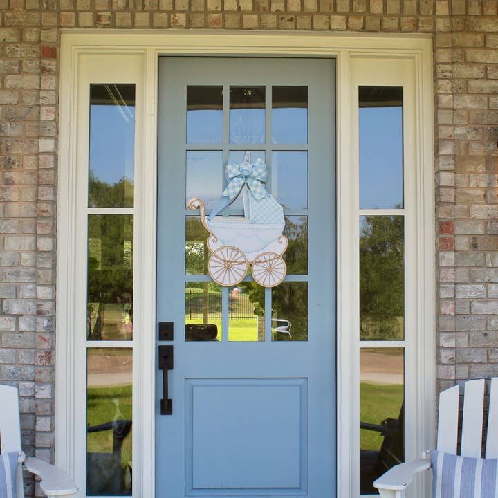 Front Porch Elegance - Wholesale Door Hanger - Welcome Baby- Door Hanger