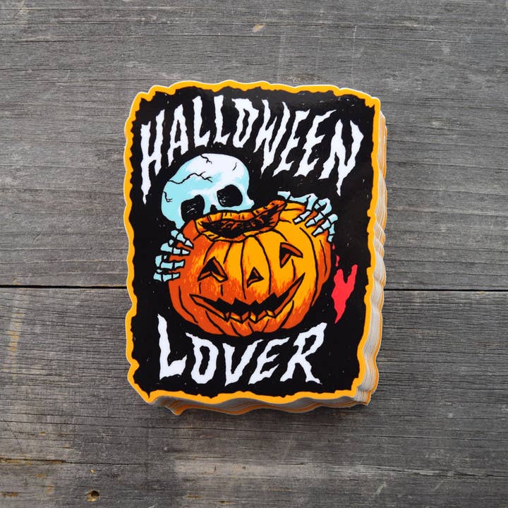Halloween Lover Vinyl Sticker for wholesale by Quiet Tide Goods