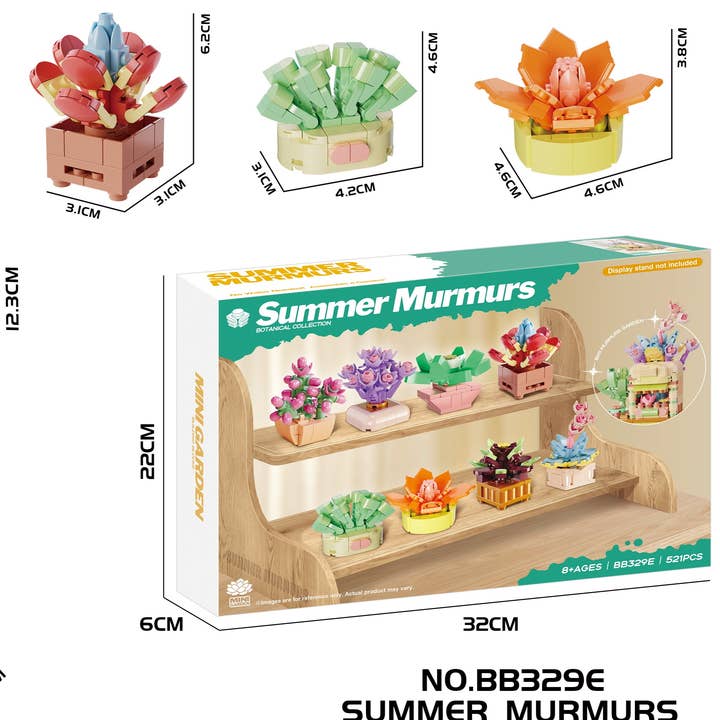 Z-C2.1 BB329E Bausteine Murmeln Garten - 8 für den Großhandel von Menga Trading