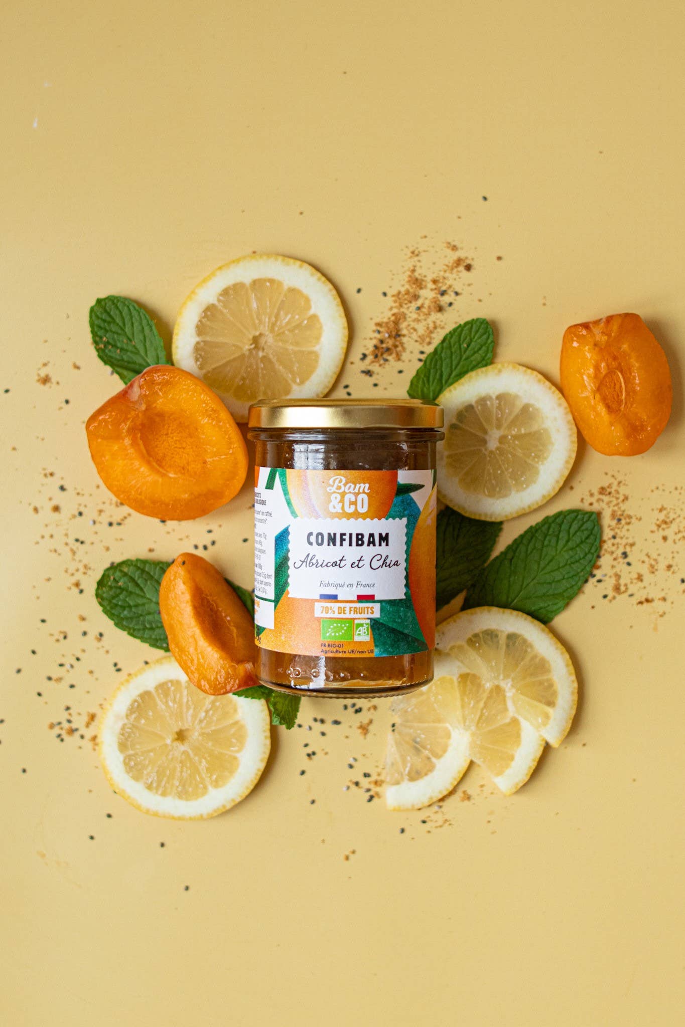 BAM&Co Création - Vendita all'ingrosso Marmellata/Gelatina - Marmellata biologica di albicocche2