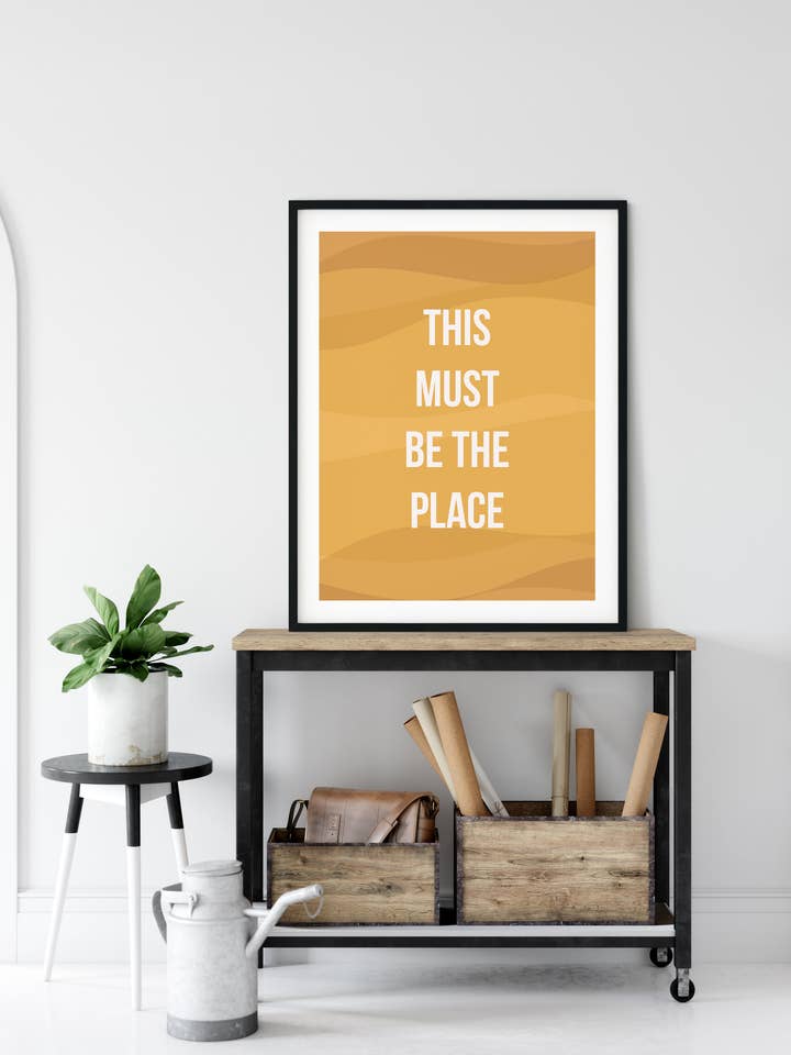 This Must Be The Place - Quote Print for wholesale by The Native State