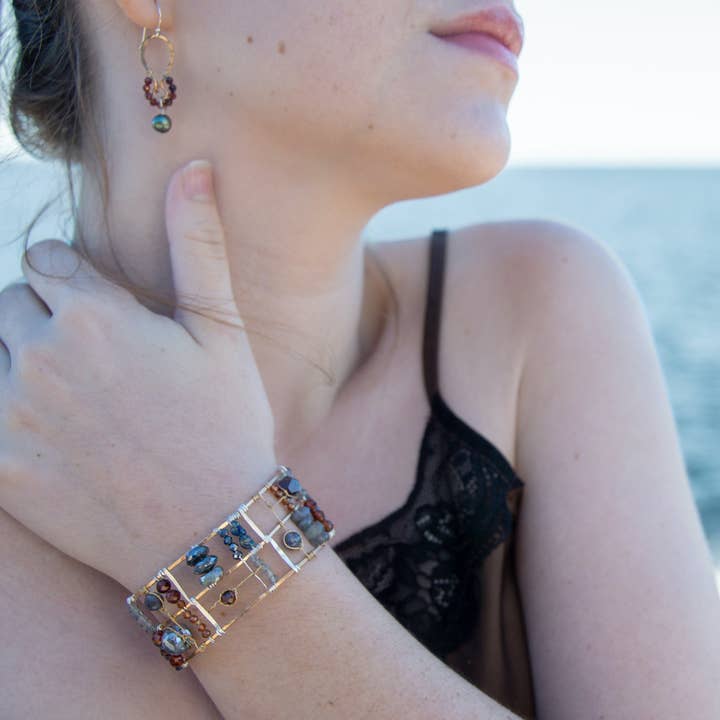 Puja Cuff Bracelet B392 for wholesale by Art by any Means Jewelry