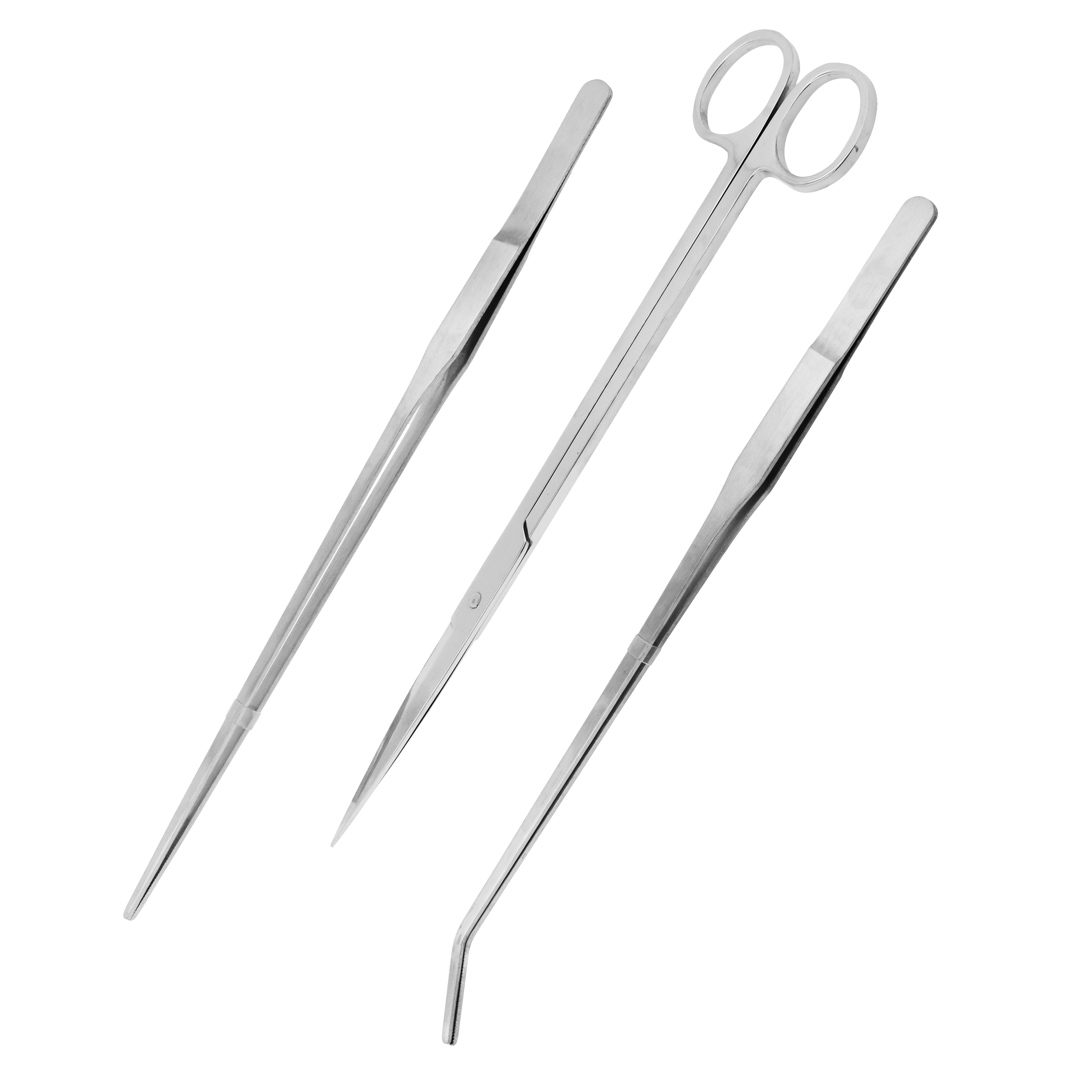 Mandala Crafts - Wholesale Garden Tool - Long Stainless Steel Aquascape Tool Kit for Saltwater Freshwater Aquarium Plant Trimming, Fish Tanks, Terrariums0