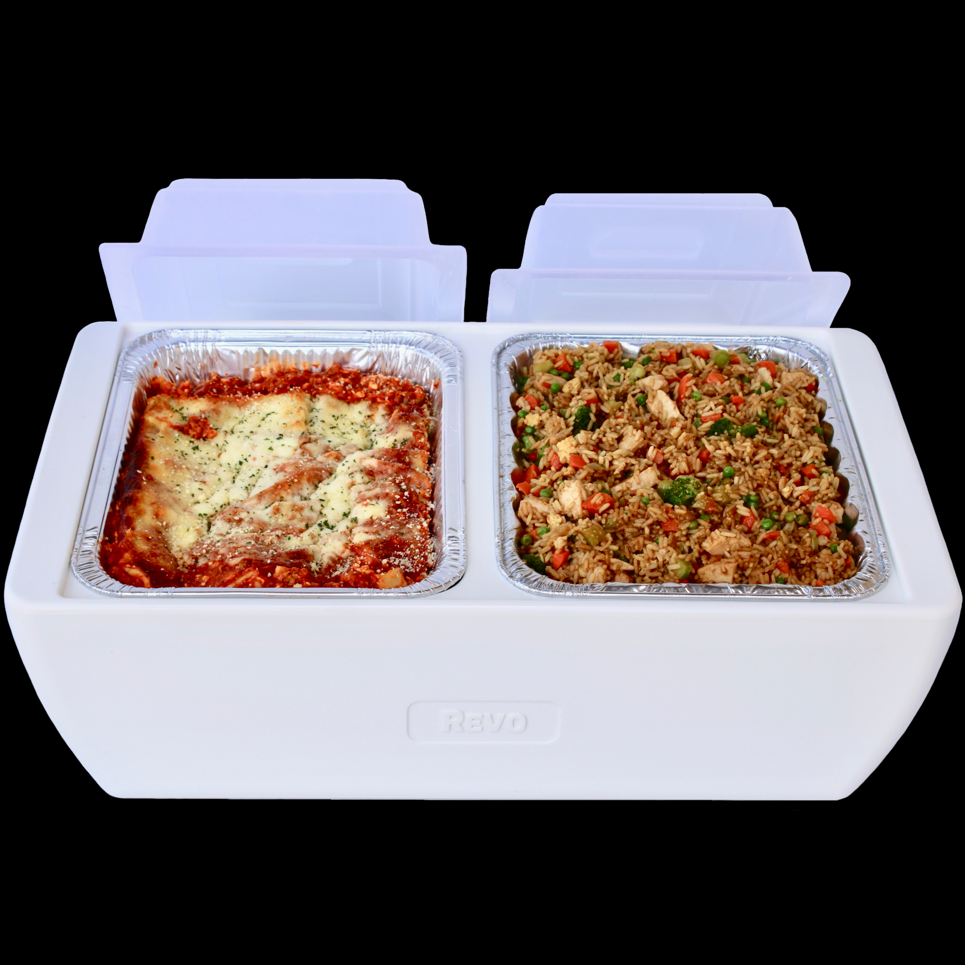 REVO Coolers - Wholesale Cooler/Cooler Bag - Dubler HEAT Flameless Chafer™ | Metallic Gray2