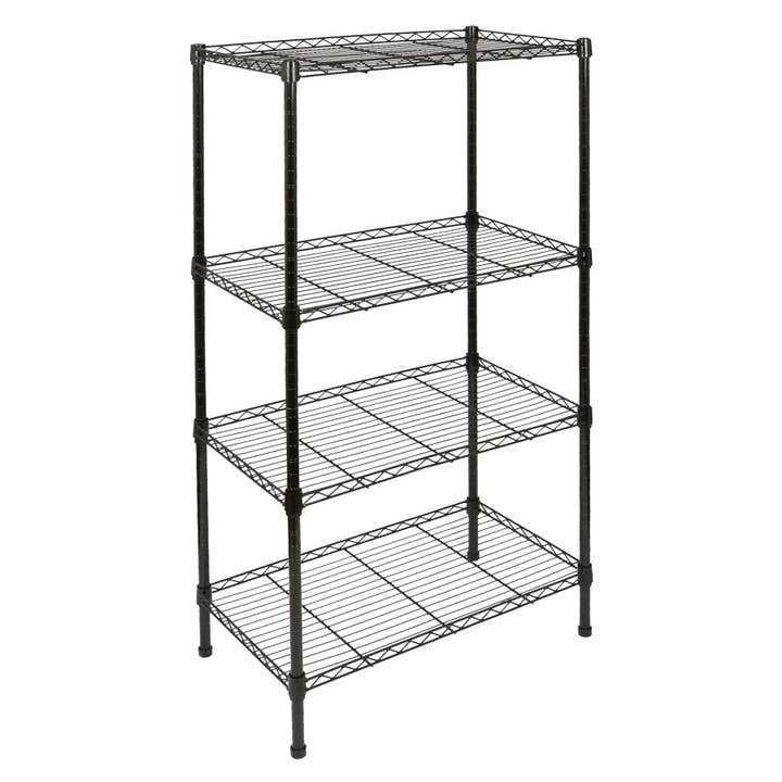 Rinkit Ltd – wholesale Free-standing shelf – Adjustable Wire Shelving Unit - Black