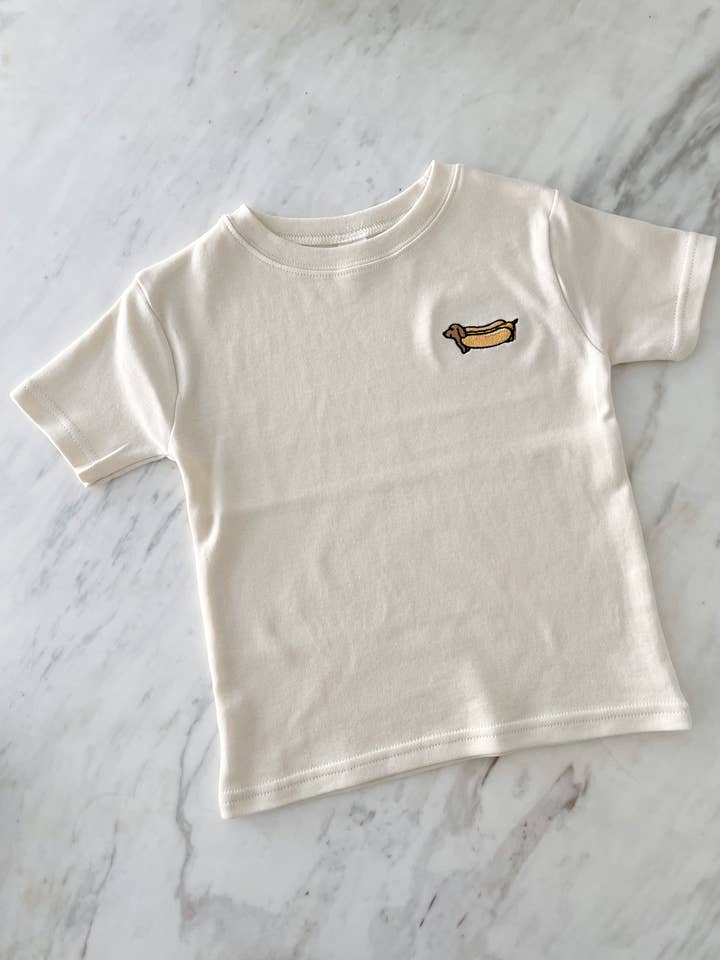 T-shirt Hotdog | Bordado por atacado de boo + bear