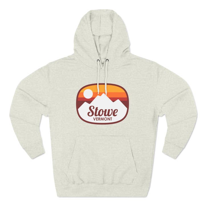 Hey Mountains - Wholesale Hoodie - Unisex - Premium Stowe, Vermont Hoodie - Retro Unisex Stowe Sweatshirt4