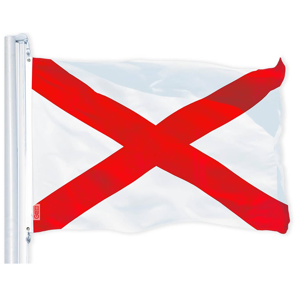 G128 - Wholesale Flag - Alabama State Flag 150D Printed Polyester 3x5 Ft0
