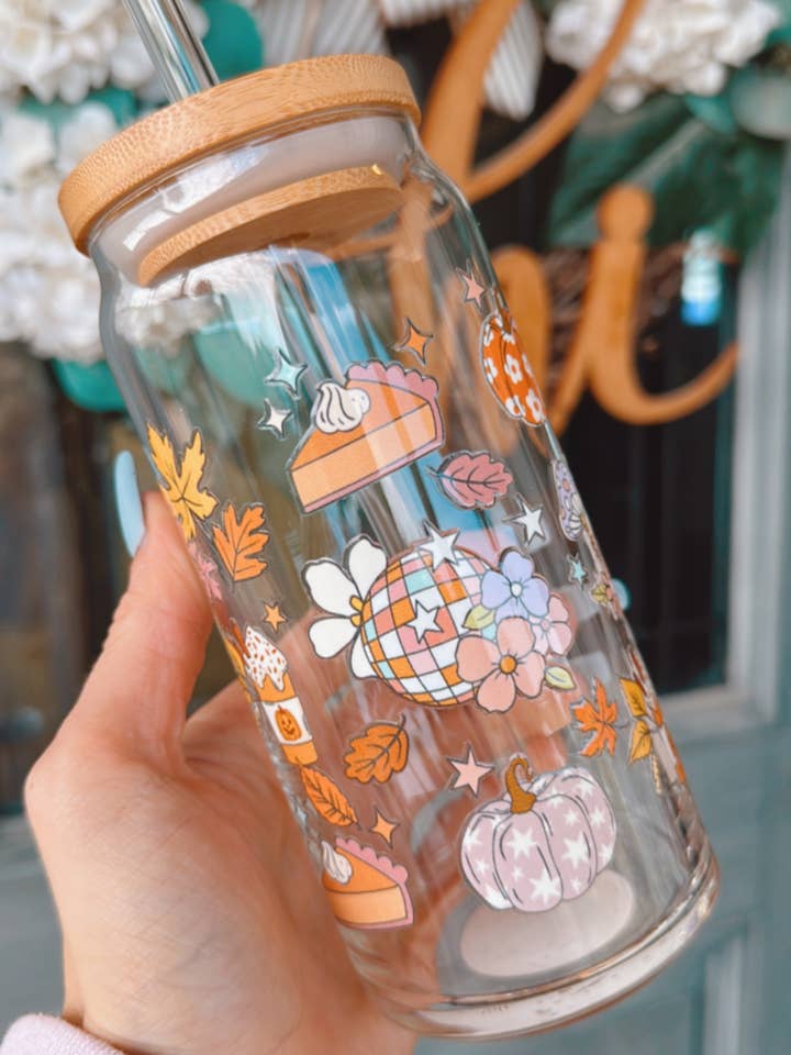 20 oz glasdåse - græskarkrydderikop, Libbey-glas for engroshandel hos Laila M and Co