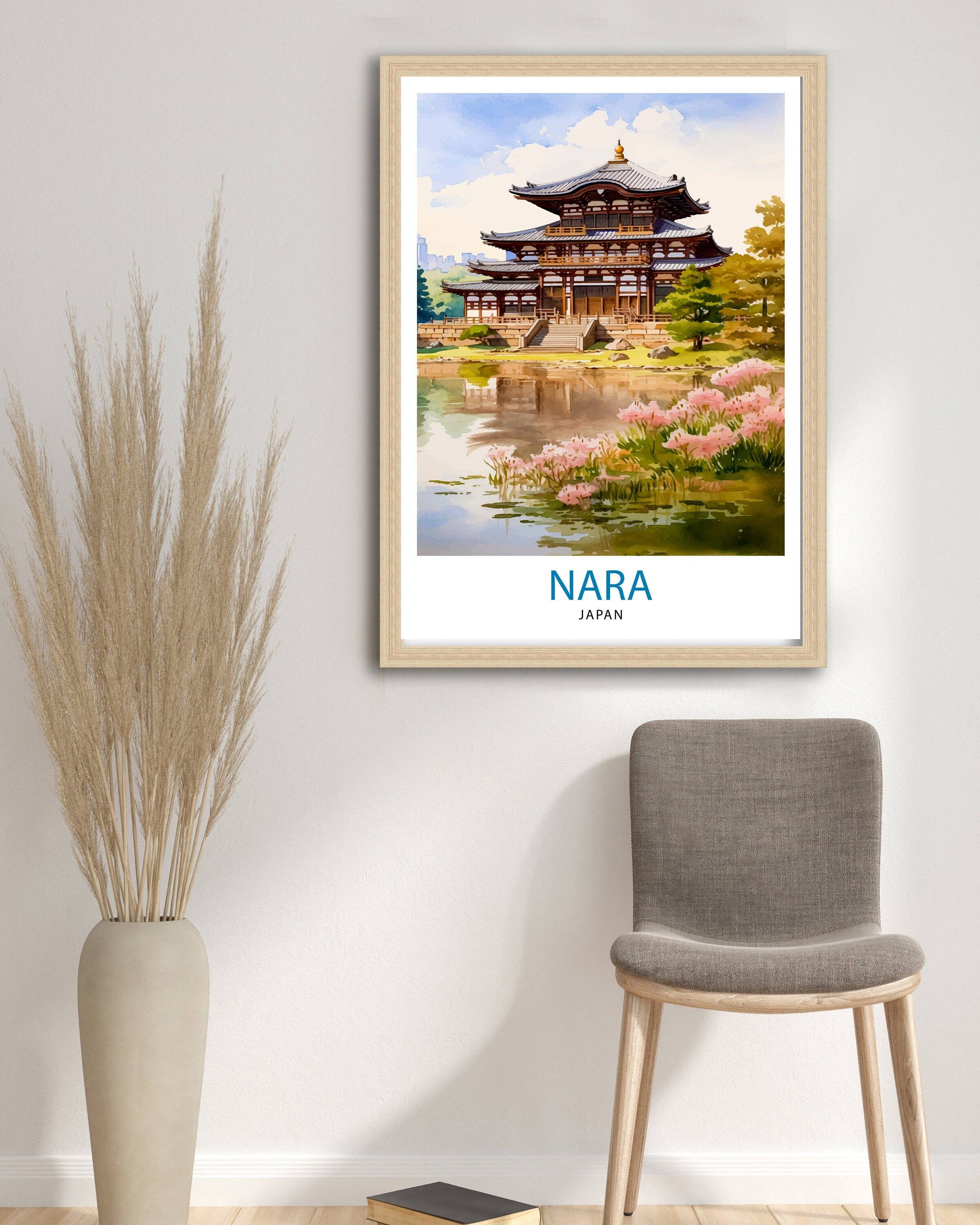 InkNPrintz – wholesale Art print – Nara Japan Travel Poster Nara2