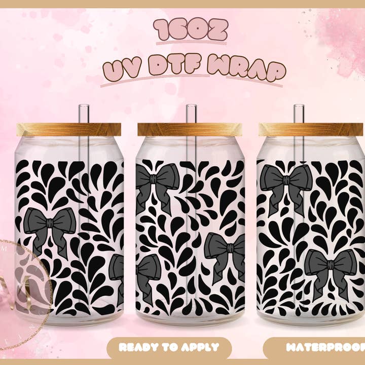 Talvera Bow UV DTF Wrap for wholesale by Dm Crafting