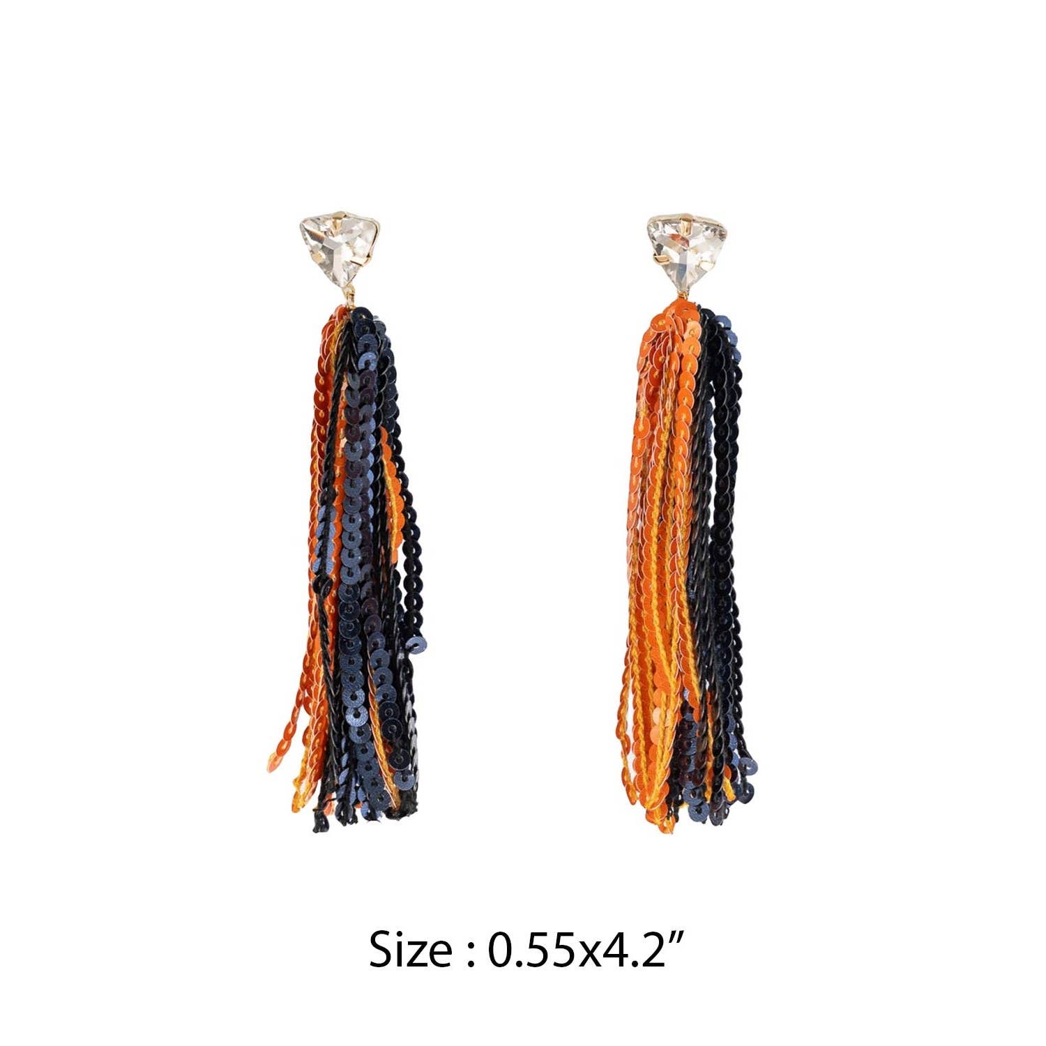 JHP Collection - Wholesale Dangle Earrings - GAME DAY SHINNY DROP SPORTS SEQUINS POST EARRINGS5