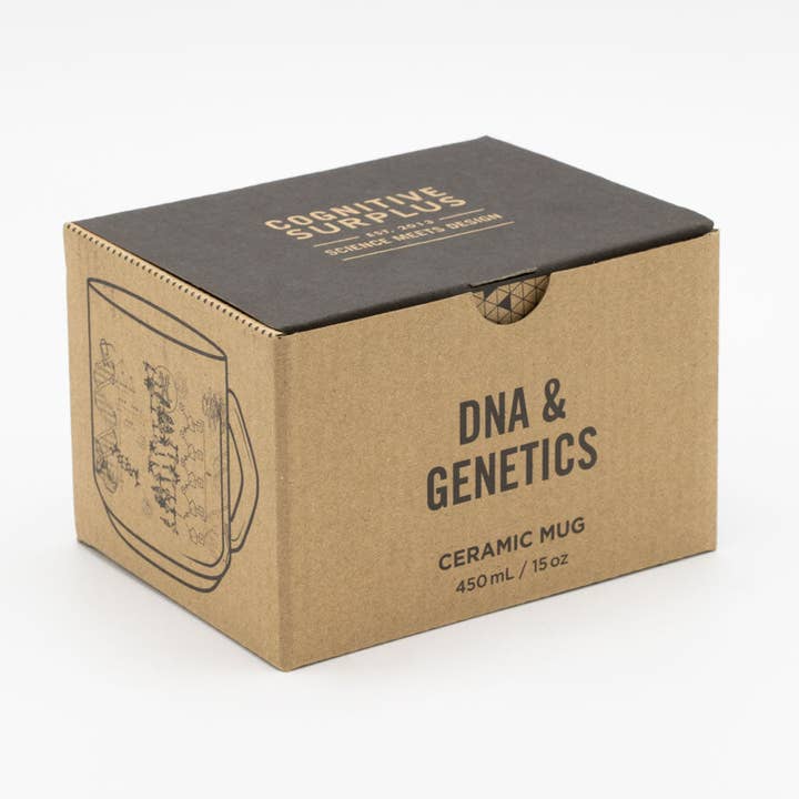 Cognitive Surplus - Wholesale Coffee Mug - DNA & Genetics Ceramic Mug (Case of 4)