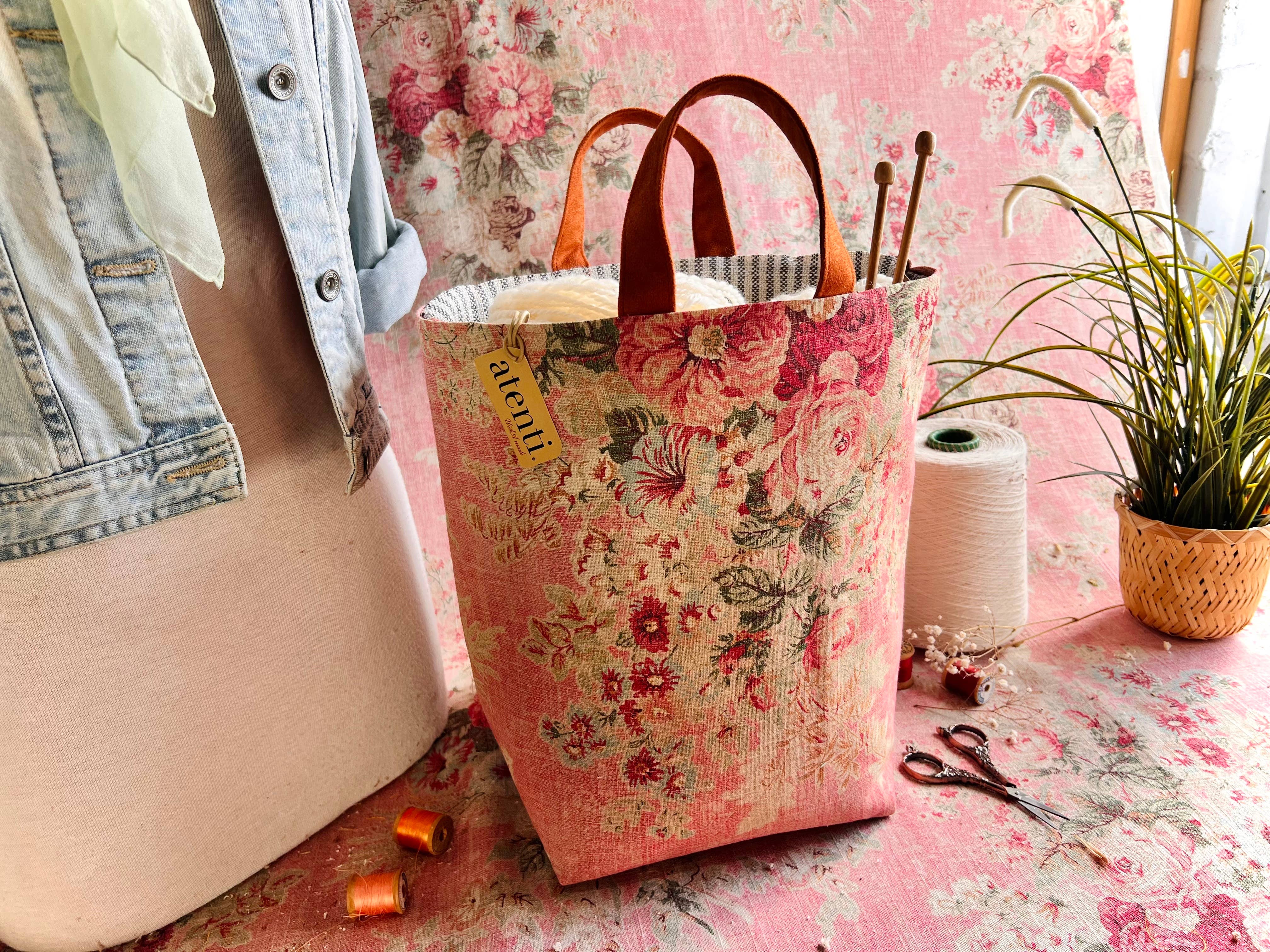 Atenti - Wholesale Tote Bag - Women's - Rosewood Hope Basket, Project Bag6