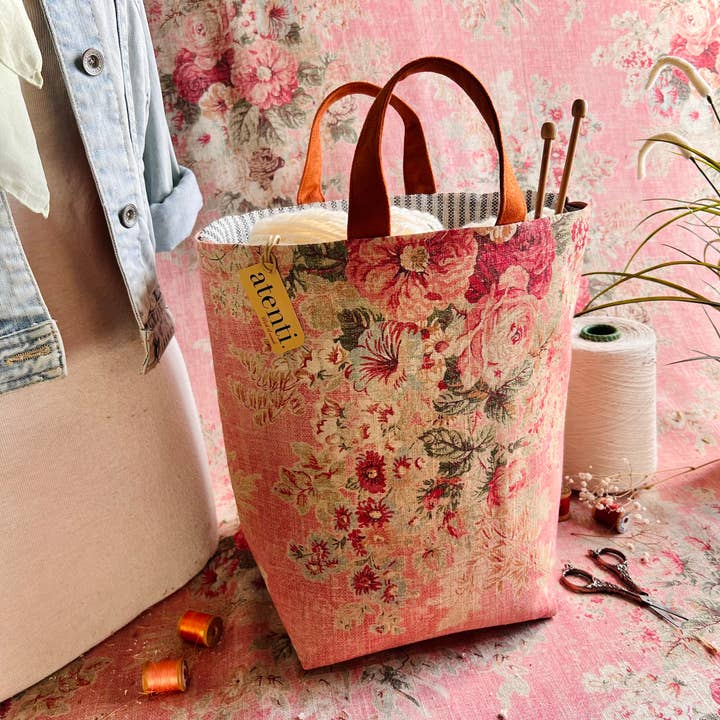 Atenti - Wholesale Tote Bag - Women's - Rosewood Hope Basket, Project Bag6