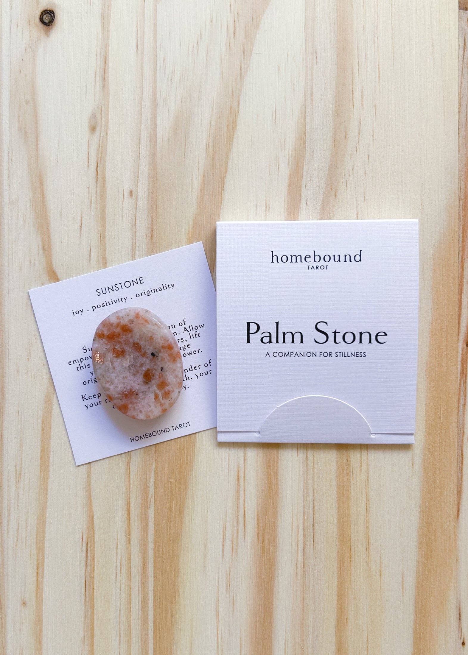 Homebound Tarot - Vente Pierre et cristal de spiritualité - Pierre de paume | Pierre de soleil0